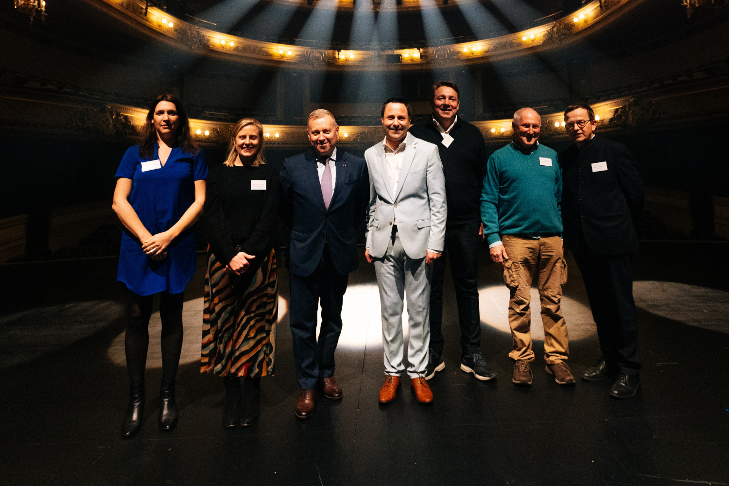 Nicolas Pourbaix avec l'ensemble des membres du Wallonie Lab